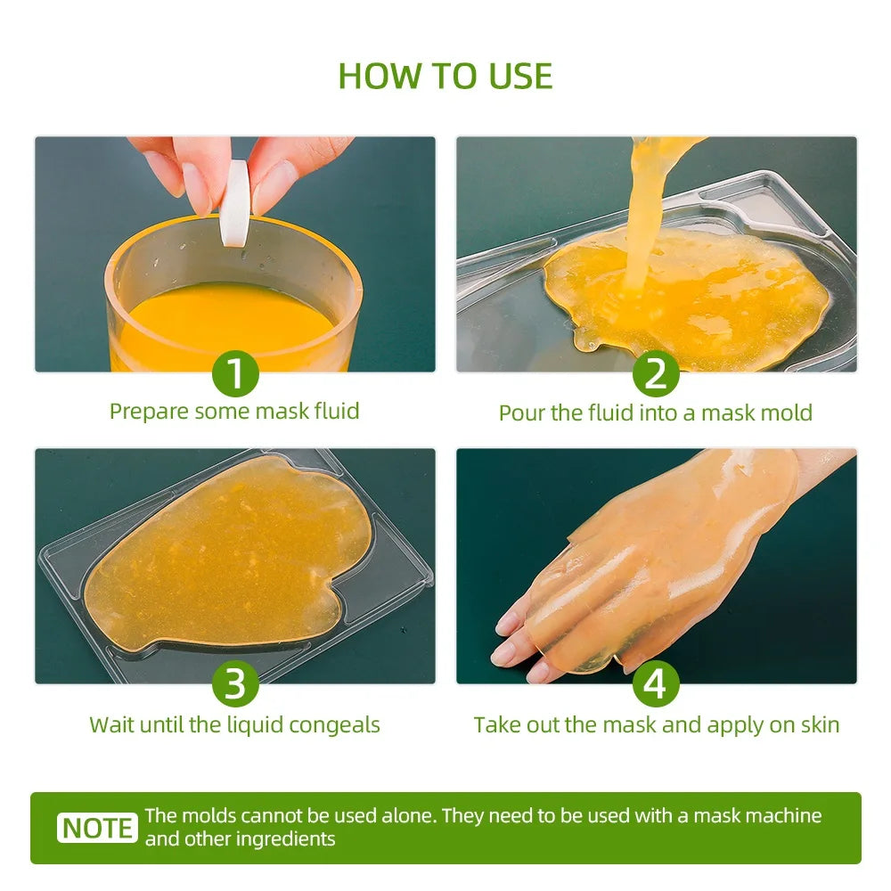 DIY Mini Face Mask Maker Automatic Vegetable Natural Collagen Fruit Face Mask Machine Skin Care Brush wtih 10Pcs Mask Molds