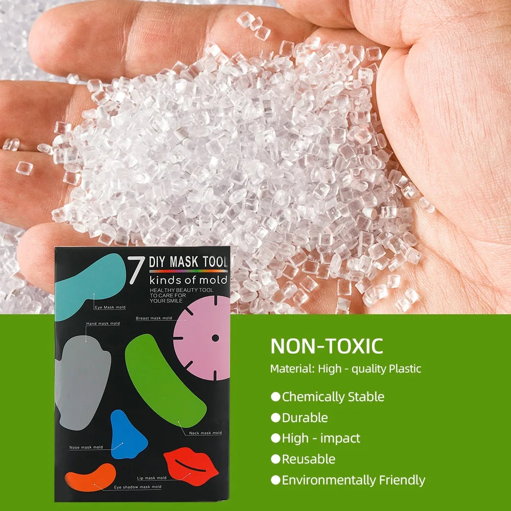 DIY Mini Face Mask Maker Automatic Vegetable Natural Collagen Fruit Face Mask Machine Skin Care Brush wtih 10Pcs Mask Molds
