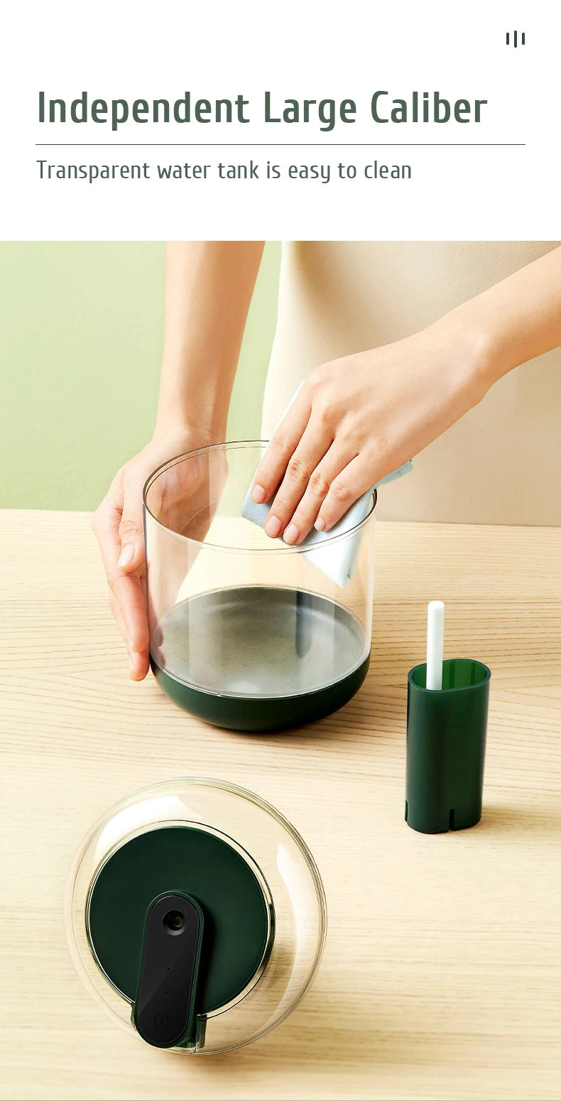 1L Large Capacity Rechargeable Air Humidifier 2000mAh Battery Aroma Essential Oil Diffuser USB Mist Maker LED Light for Home