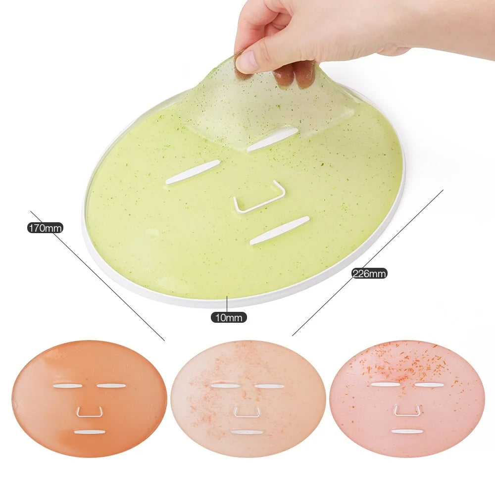 DIY Mini Face Mask Maker Automatic Vegetable Natural Collagen Fruit Face Mask Machine Skin Care Brush wtih 10Pcs Mask Molds