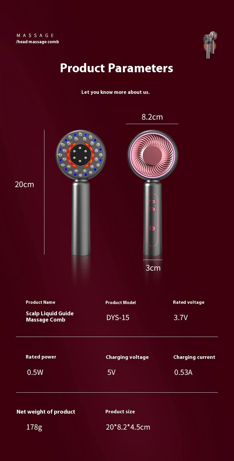 Massageador Capilar Portátil