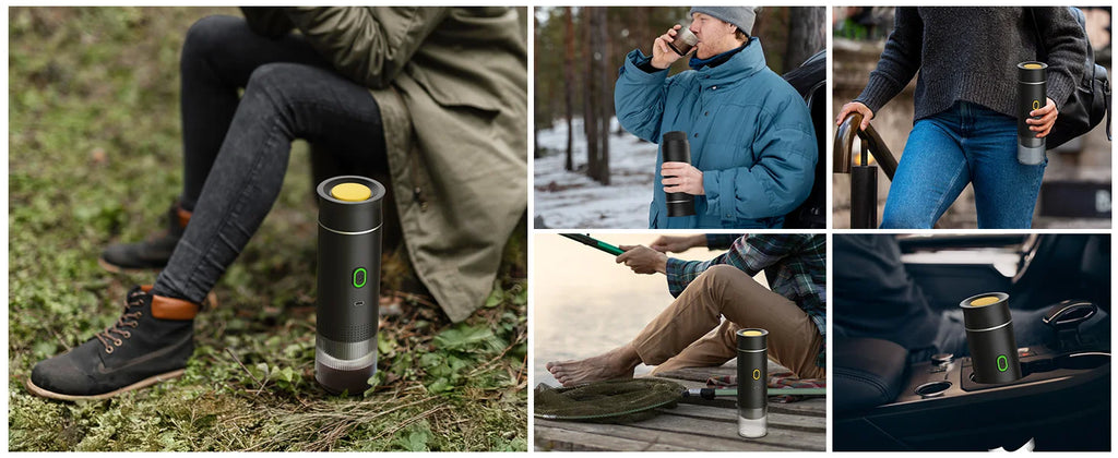 Cafeteira portátil 3 em 1 recarregável