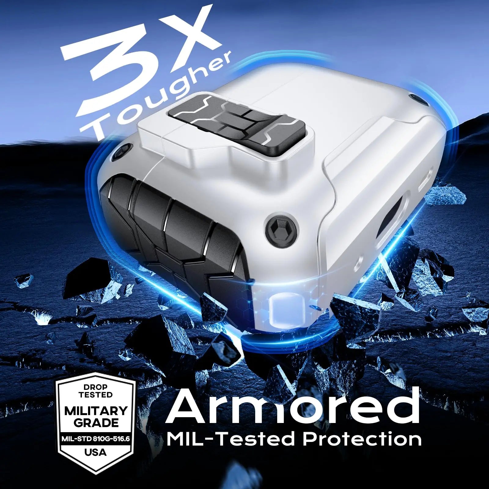 Magnetic Auto Lock Case for AirPods Pro 3 Phone Stand Case Cover with Cleaning Kit & Keychain Protective Case for AirPods Pro 3