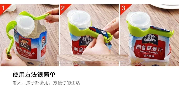 1PC Creative Food Preservation Sealing Clip Plastic Snack Storage Bag Clips Packing for Food Kitchen Accessories