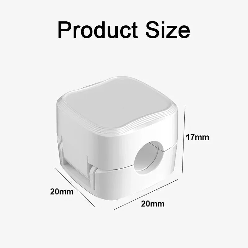 Magnetic Cable Clip 1/6 Pcs Cable Holder Adhesive Wire Keeper Cord Cable Organizer for Home Office Under Desk Management