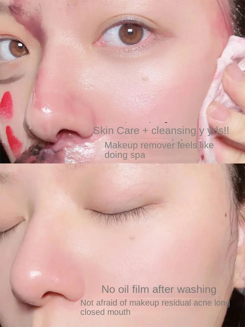 Camellia Deep Cleansing Rapid Milk Makeup Remover Oil Eye & Face Vegan Make-Up Remover 20pcs Set