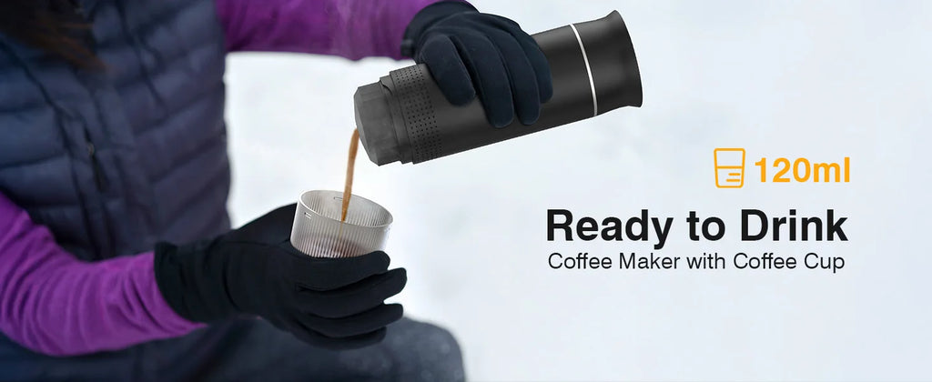 Cafeteira portátil 3 em 1 recarregável