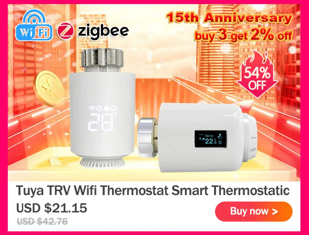 Smart Wifi Thermostat Plug Outlet Temperature Controller Tuya APP Voice Control Electric Switch for Heating Cooling Appliances