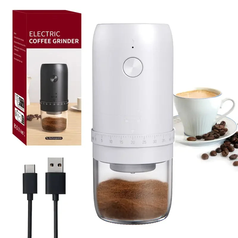Portable Coffee Grinder Electric USB Rechargeable Home Outdoor Blenders Profession Adjustable Coffee Beans Grinding for Kitchen