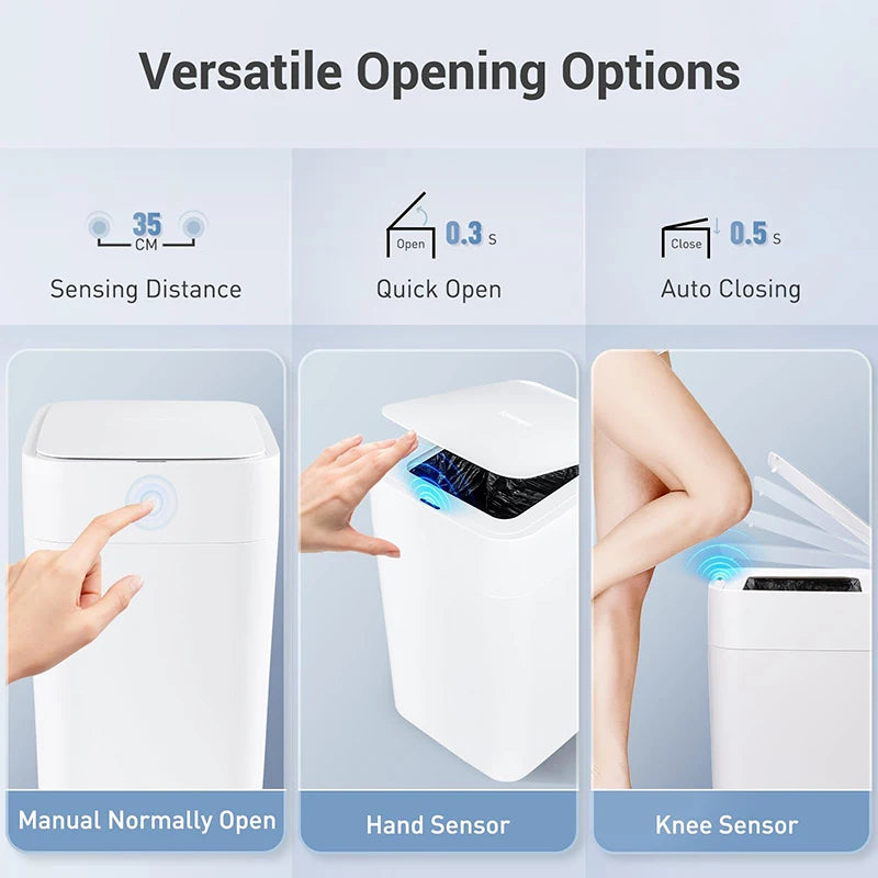 Townew T1S Smart Sensor Kitchen Garbage Bin Waterproof Home Bathroom Garbage With Lid Sensing Garbage Bin Automatic Packaging