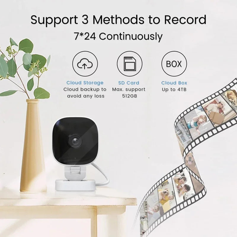 Xiaomi 4K Mini WiFi Camera IP/AP Remote Monitor Cloud Storage 2-Way Audio Motion Detection Camcorder Surveillance Security Cam