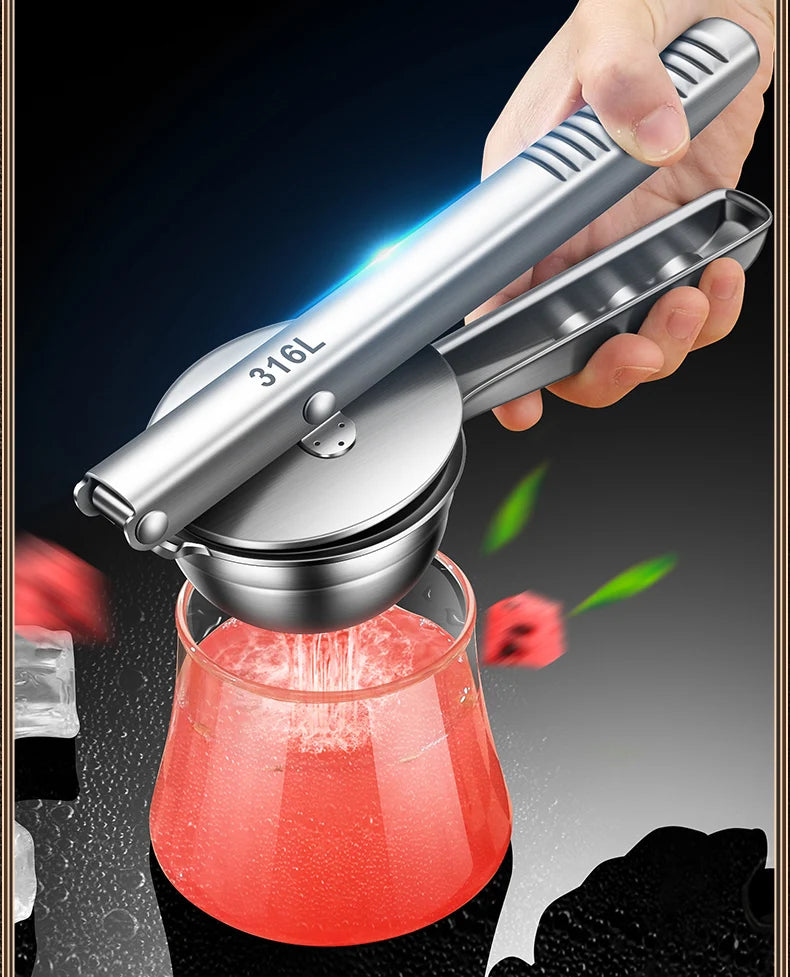 316 Stainless Steel Manual Juicer Processor Lemon Squeezer Orange Fruit Household Lemon Clip Fruit Pressing Kitchen Accessories