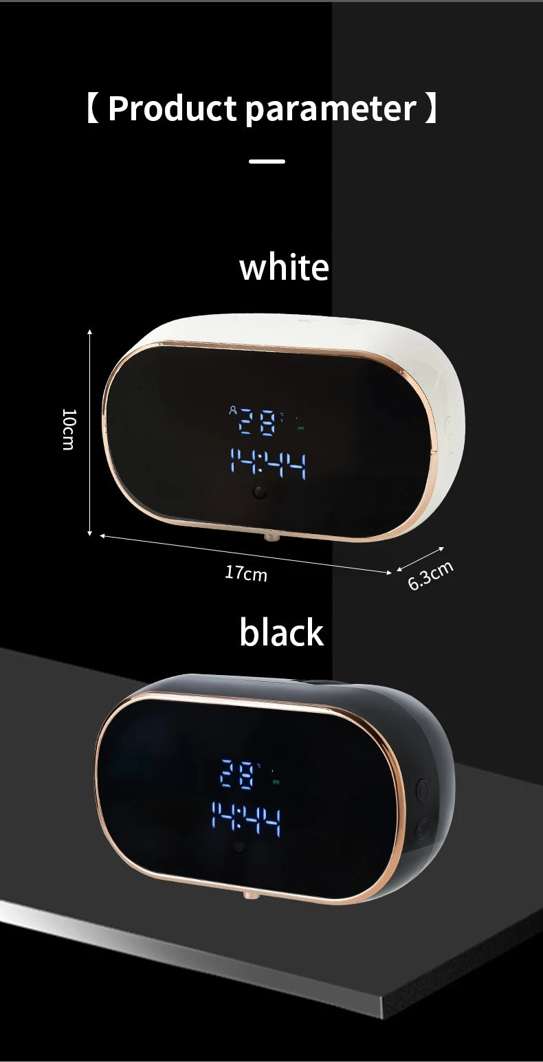 New Automatic Foam Soap Dispensers For Bathroom Smart Washing Hand Machine With USB Charging Two Colors with ABS Material