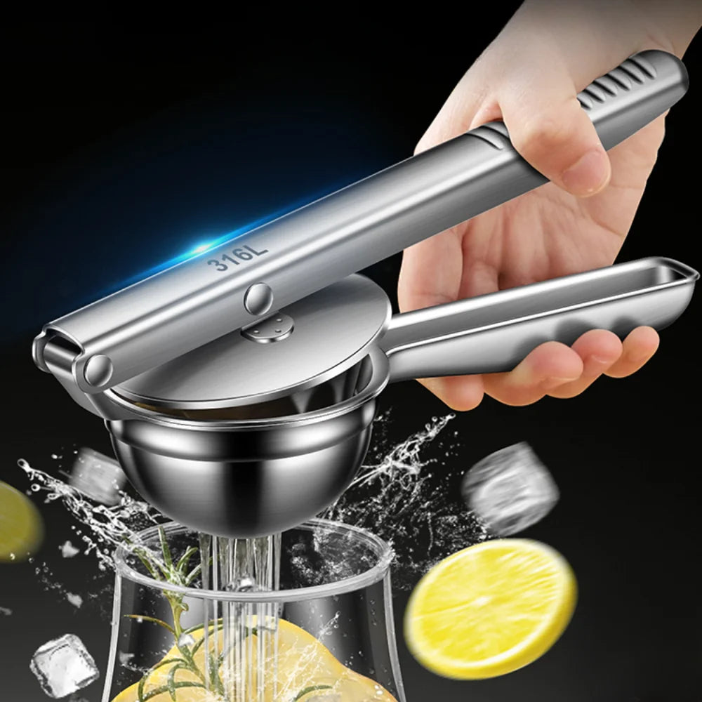 316 Stainless Steel Manual Juicer Processor Lemon Squeezer Orange Fruit Household Lemon Clip Fruit Pressing Kitchen Accessories