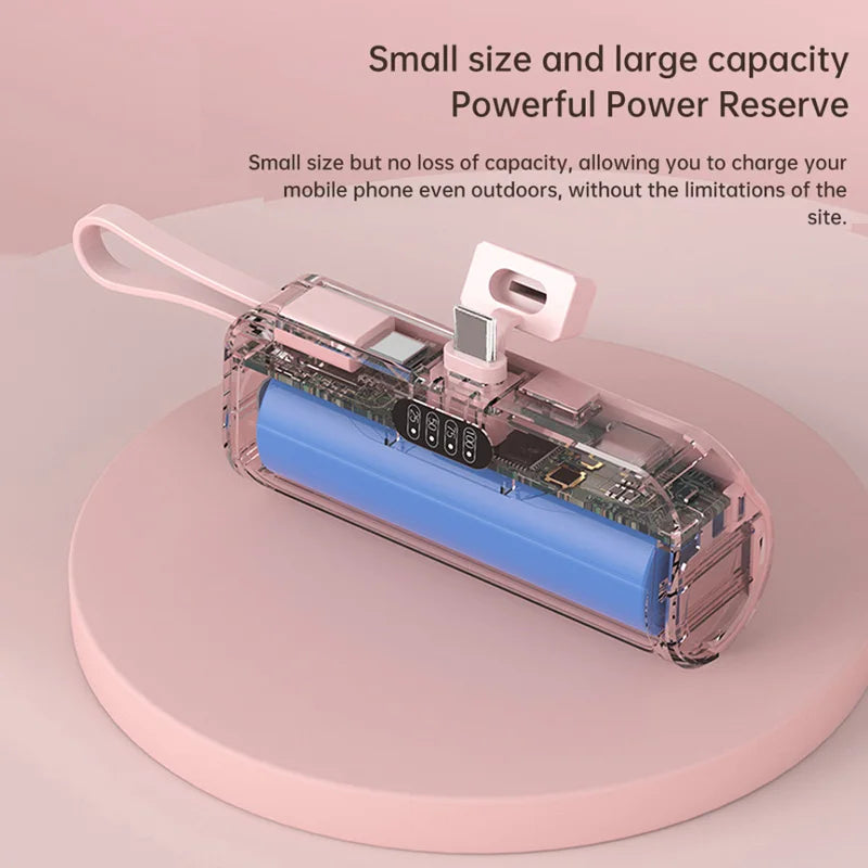 Mini Portable 21700 Battery Case Battery Power Charger DIY Case Power Bank Enclosure Battery Case for21700 /18650 Batteries