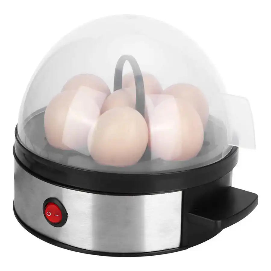 Electric Egg Steamer Cooker 7 Eggs Steamer Boiler Mini Stainless Steel Egg Cooking Machine Kitchen Home Appliance EU 220V
