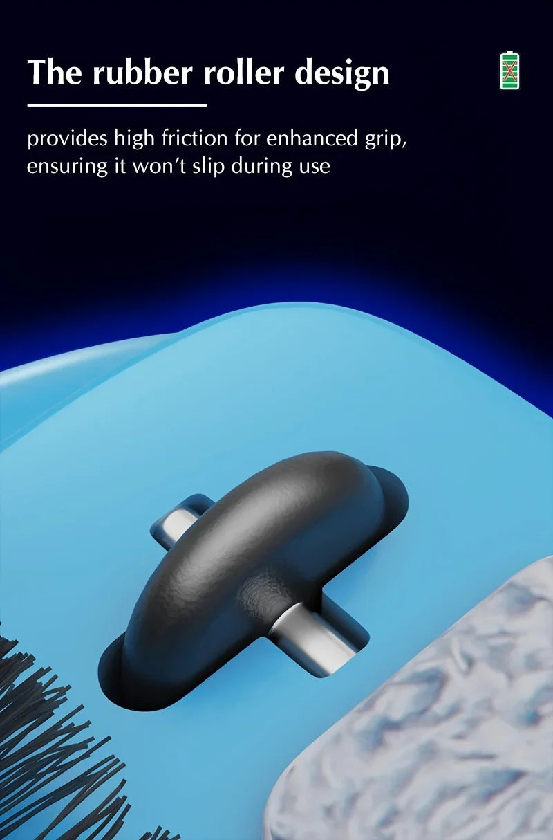 Hand Push Broom, Multifunctional Cleaning Tool Sweep Mop, Long Handle Push Broom with Auto Spiral Deep Clean System