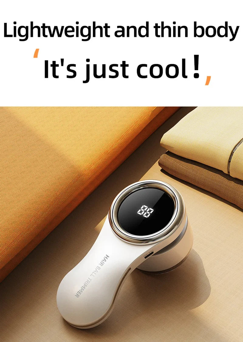 Electric Lint Remover for Clothes LCD Display USB Rechargeable Portable Hair Balls Fuzz Removers Household Fabric Shaver