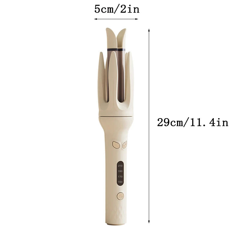 Automatic curling iron, 28 mm barrel, 4 temperature modes, negative ion generator, smart timer and sensor（U.S. Plugs）
