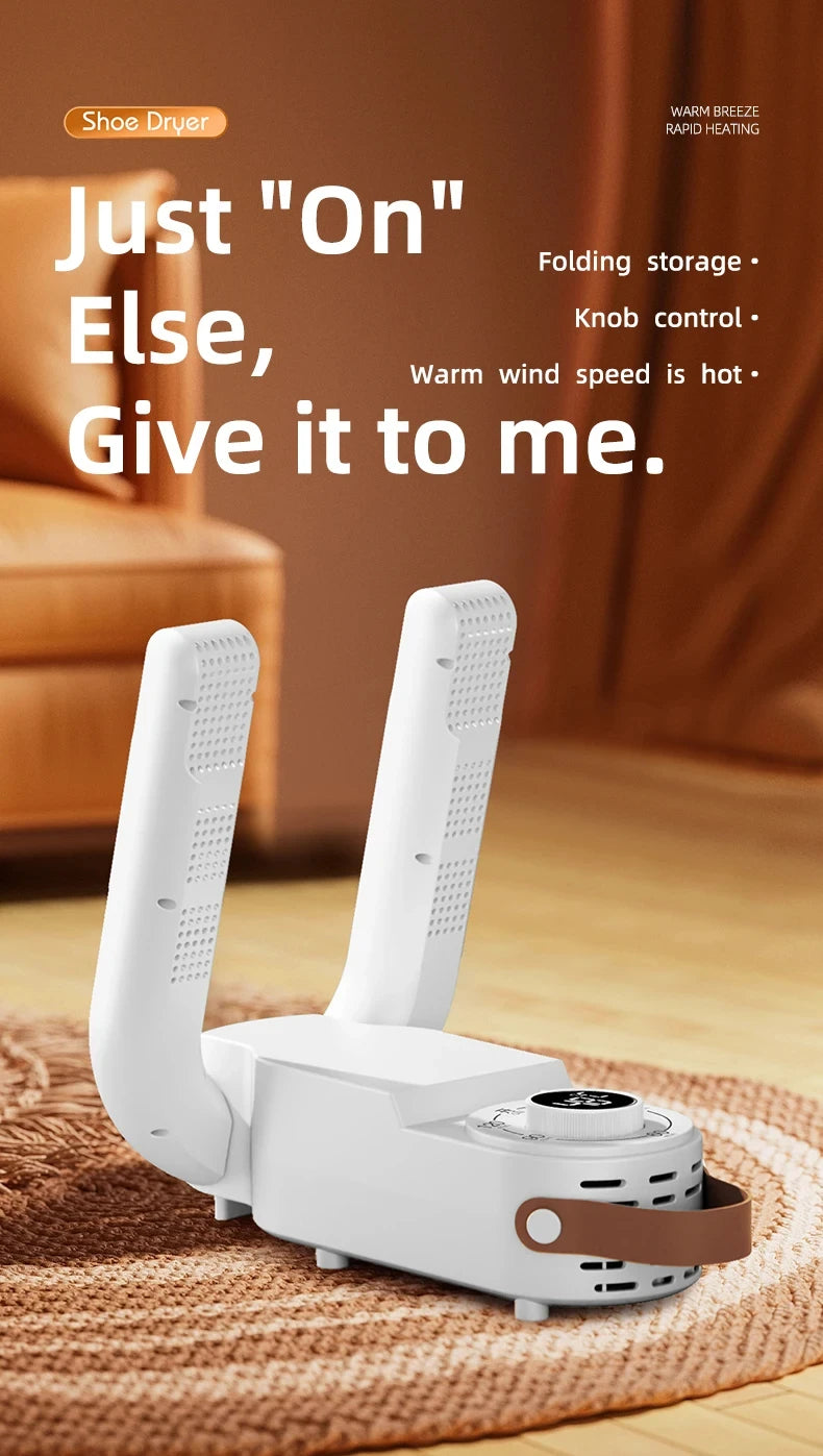 Intelligent Timer Shoe Dryer Adjustable Dryer Quick Drying Deodorizing Sterilizing Shoe Dryer Household Shoe Warmer Heater