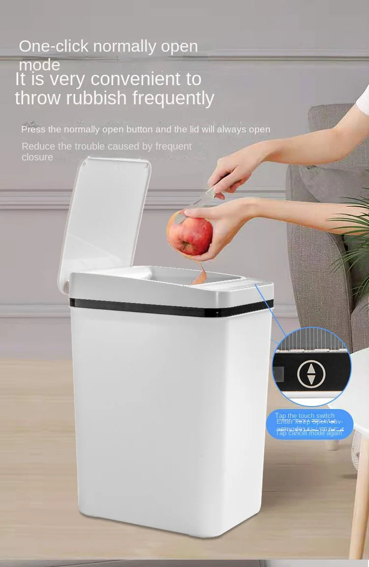 12L Smart Trash Can Automatic Sensor Garbage Can For Bathroom Kitchen Garbage Cube Living Room Recycle Bins Home Accessories