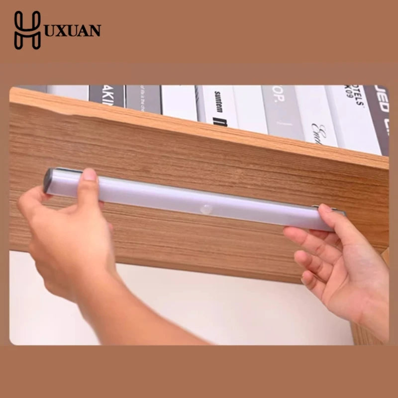 LED Motion Sensor Light Wireless LED Night Light Type C Rechargeable Light Cabinet Wardrobe Lamp Staircase Backlight For Kitchen
