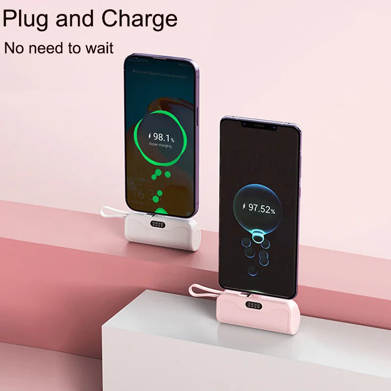 Mini Portable 21700 Battery Case Battery Power Charger DIY Case Power Bank Enclosure Battery Case for21700 /18650 Batteries