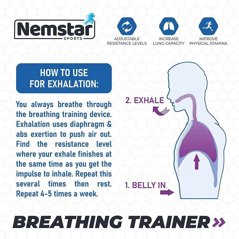 Treinador Respiratório Ajustável