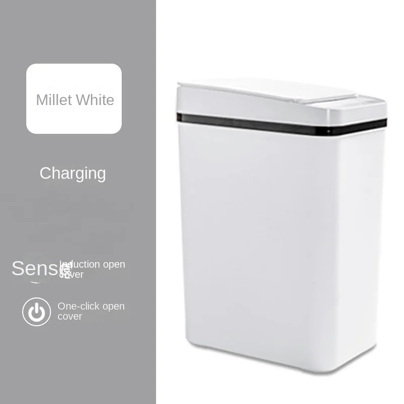 12L Smart Trash Can Automatic Sensor Garbage Can For Bathroom Kitchen Garbage Cube Living Room Recycle Bins Home Accessories