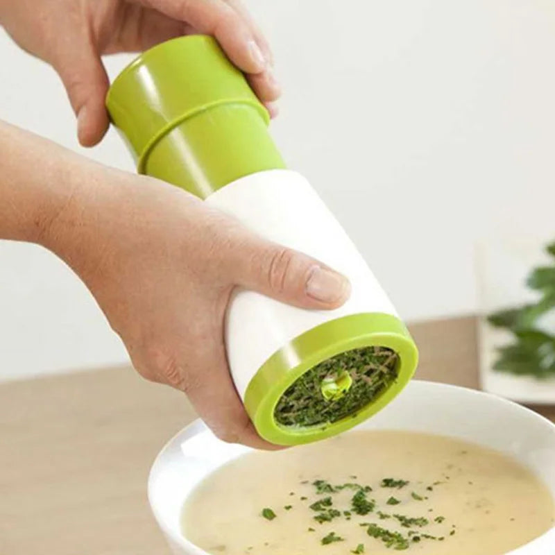 Manual Herb Grinder Vegetable Chopper for Coriander Cilantro Parsley - Kitchen Tool Gadget Spice Mill for Chili And Other Herbs