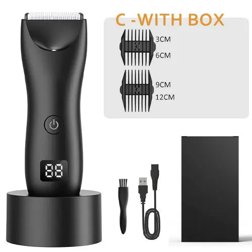 Mens Body Hair Trimmer Balls Shaver for sensitive areas Hair Removal Bikini Trimmer Groin & Body Shaver Groomer Arm Beard Razor