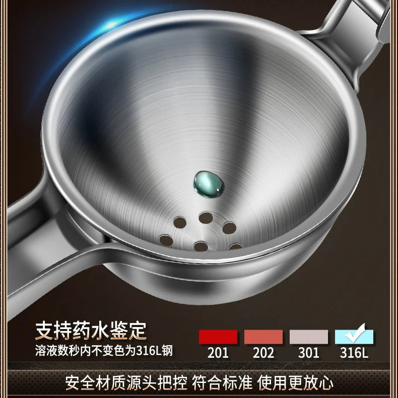 316 Stainless Steel Manual Juicer Processor Lemon Squeezer Orange Fruit Household Lemon Clip Fruit Pressing Kitchen Accessories