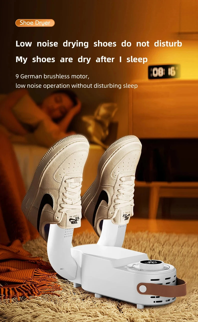 Intelligent Timer Shoe Dryer Adjustable Dryer Quick Drying Deodorizing Sterilizing Shoe Dryer Household Shoe Warmer Heater