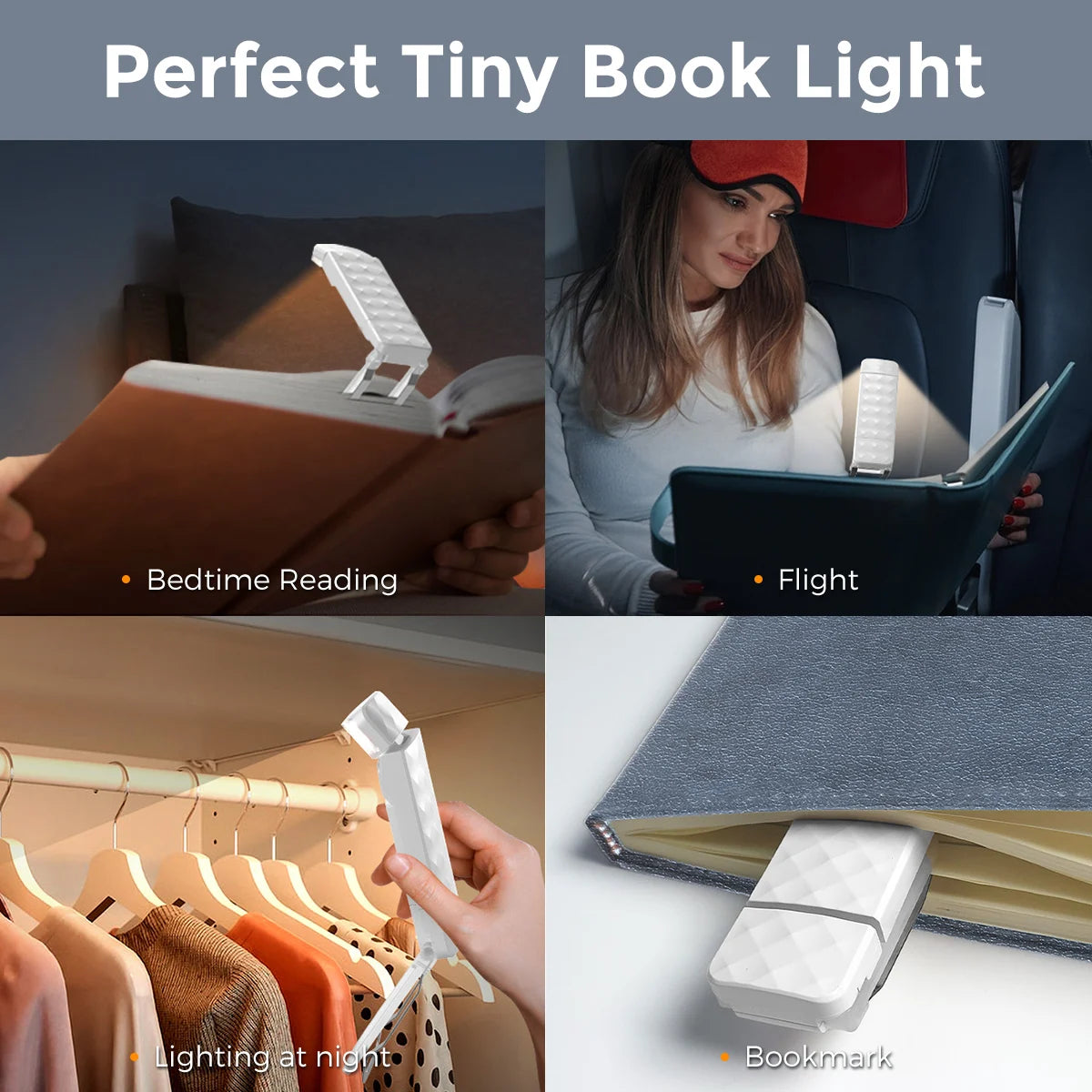 Lâmpada de Livro com Ajuste de Brilho