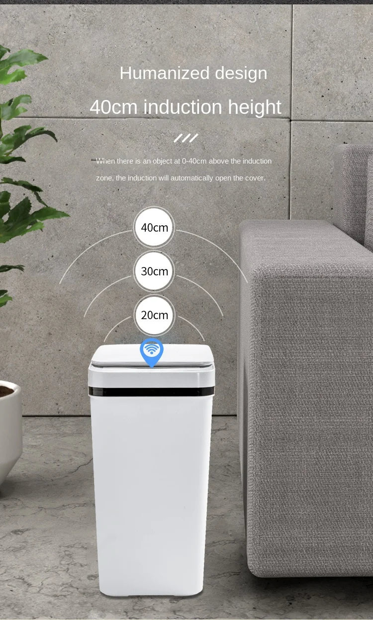 12L Smart Trash Can Automatic Sensor Garbage Can For Bathroom Kitchen Garbage Cube Living Room Recycle Bins Home Accessories