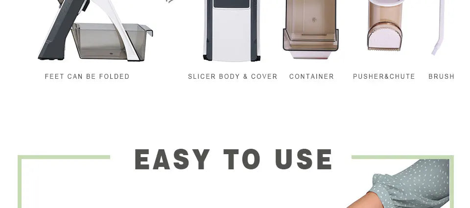 Cortador e Fatiador de Legumes Multifuncional