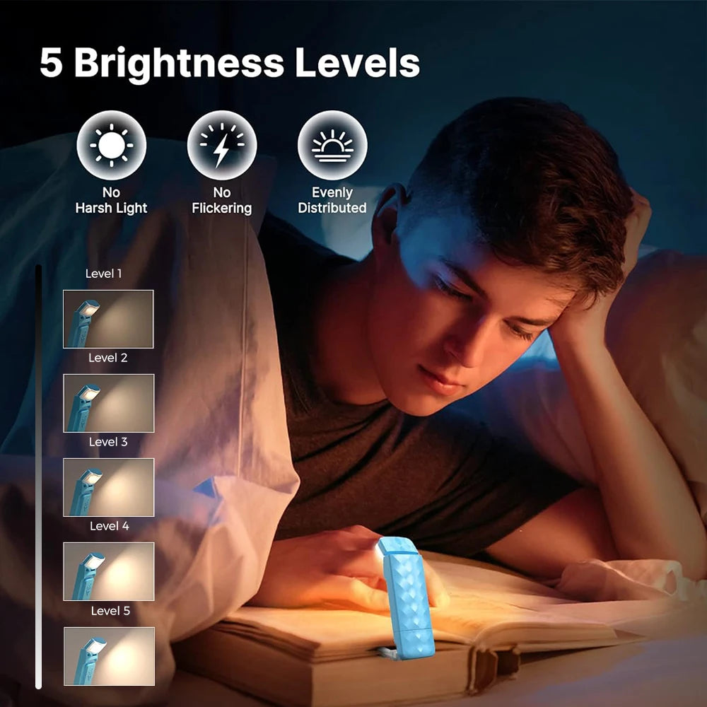 Lâmpada de Livro com Ajuste de Brilho