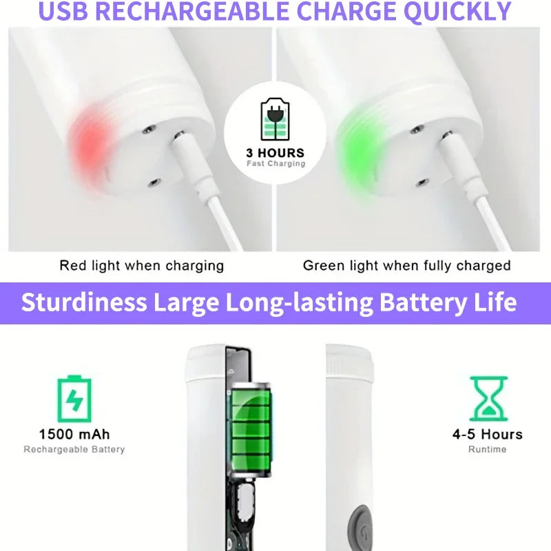 Escova de limpeza elétrica multifuncional