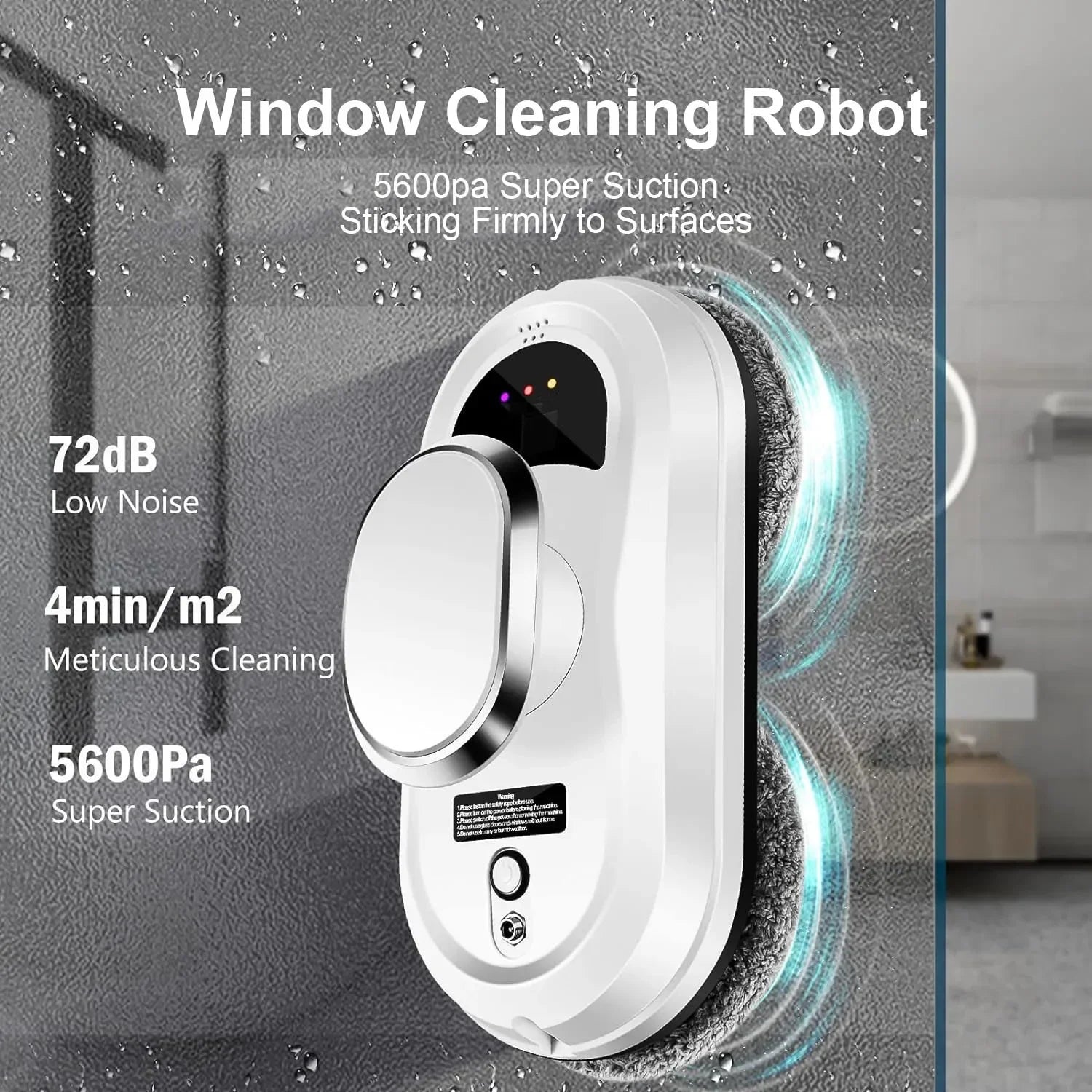 Intelligent Window Cleaning Robot, Electric Glass Cleaner with Remote Control for Home High-Rise Balcony Windows window cleaner