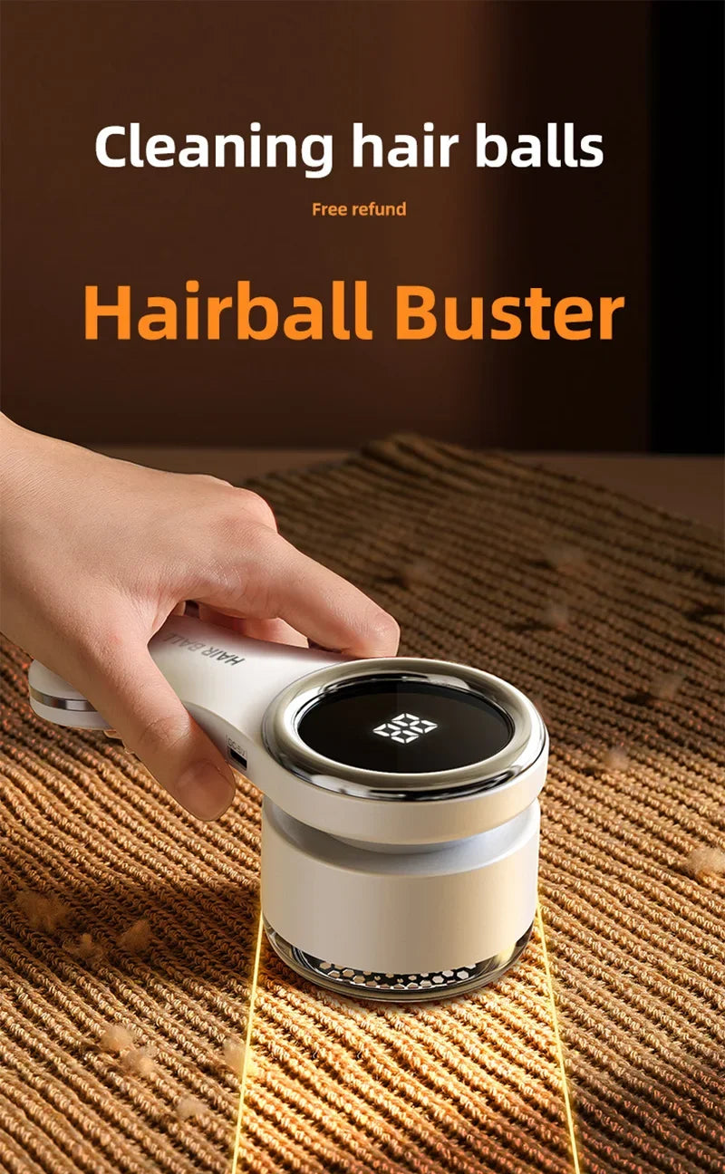 Electric Lint Remover for Clothes LCD Display USB Rechargeable Portable Hair Balls Fuzz Removers Household Fabric Shaver