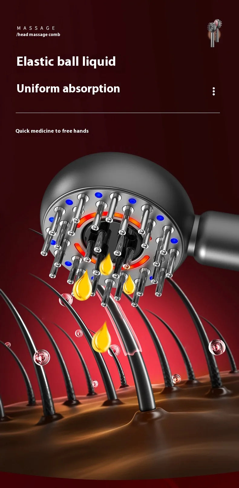 Massageador Capilar Portátil