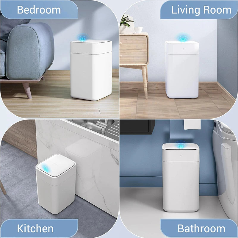 Townew T1S Smart Sensor Kitchen Garbage Bin Waterproof Home Bathroom Garbage With Lid Sensing Garbage Bin Automatic Packaging