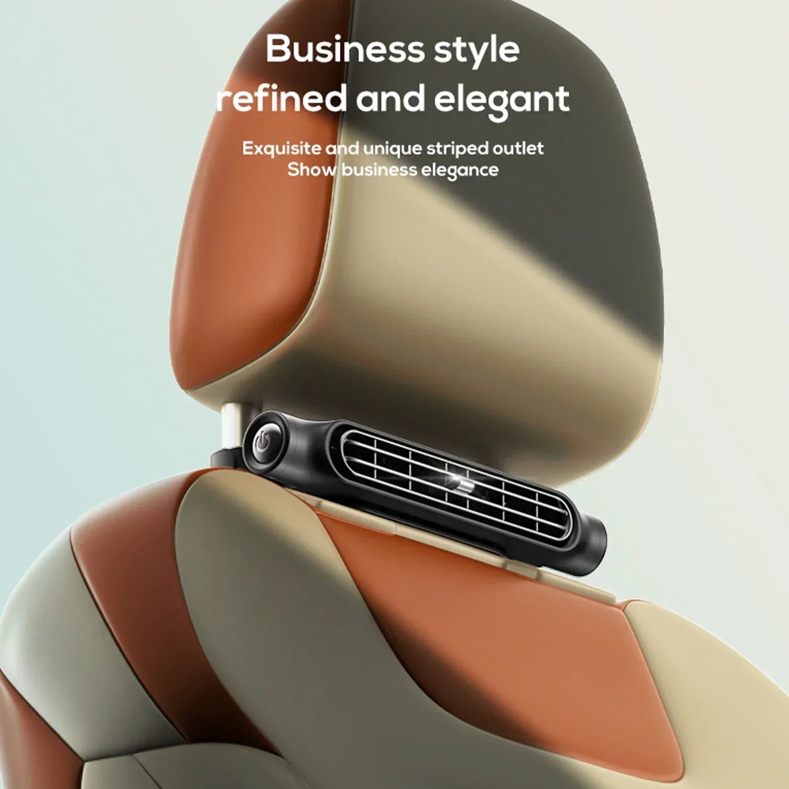 Car Headrest Cooling Air Fan Adjustable Car Seat Headrest Fan USB Powered Car Neck Cooler for Front Rear Seat Passenger Amagi