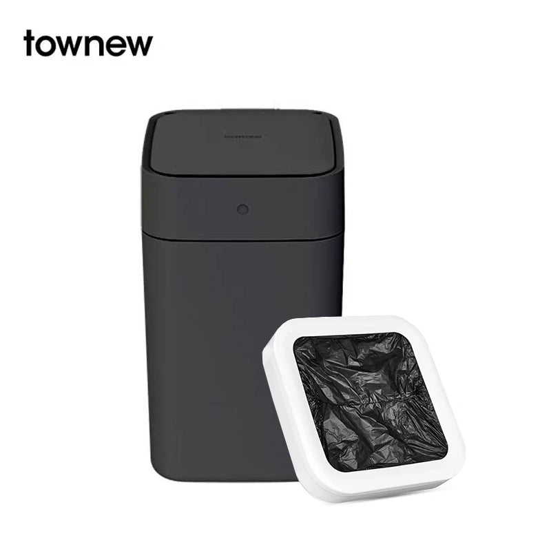 Townew T1S Smart Sensor Kitchen Garbage Bin Waterproof Home Bathroom Garbage With Lid Sensing Garbage Bin Automatic Packaging