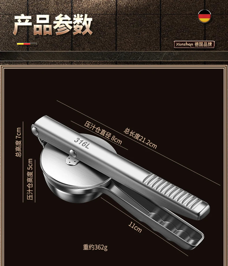 316 Stainless Steel Manual Juicer Processor Lemon Squeezer Orange Fruit Household Lemon Clip Fruit Pressing Kitchen Accessories