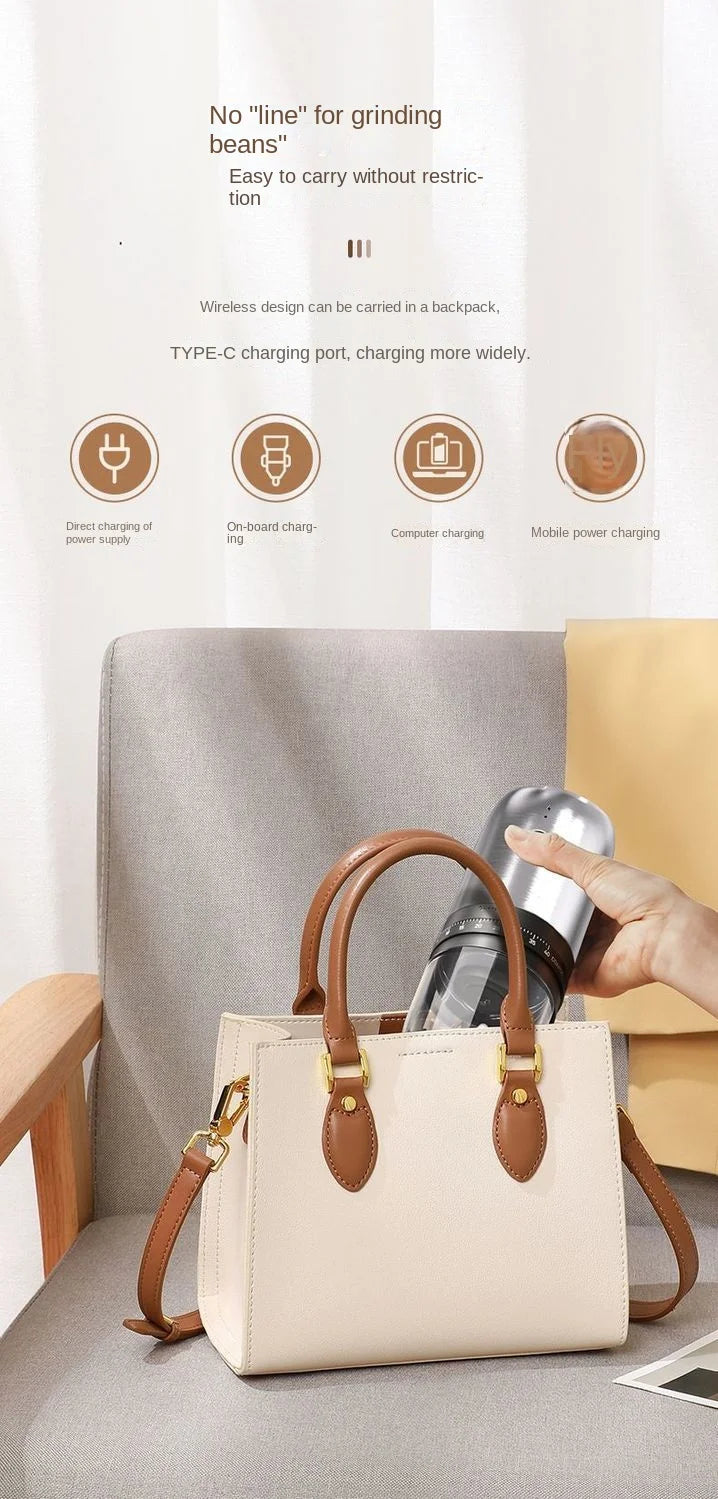 Portable Coffee Grinder Electric USB Rechargeable Home Outdoor Blenders Profession Adjustable Coffee Beans Grinding for Kitchen