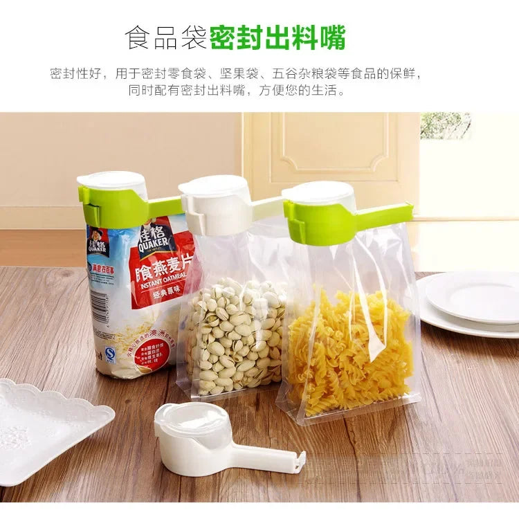 1PC Creative Food Preservation Sealing Clip Plastic Snack Storage Bag Clips Packing for Food Kitchen Accessories