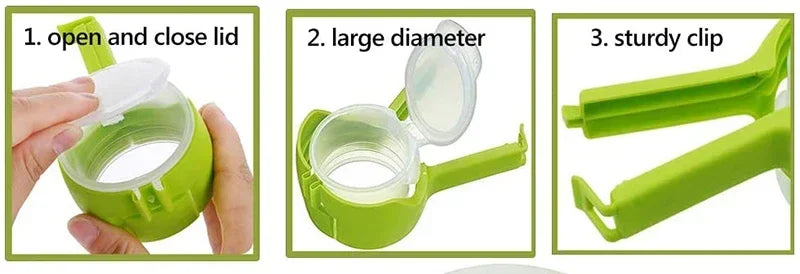 1PC Creative Food Preservation Sealing Clip Plastic Snack Storage Bag Clips Packing for Food Kitchen Accessories