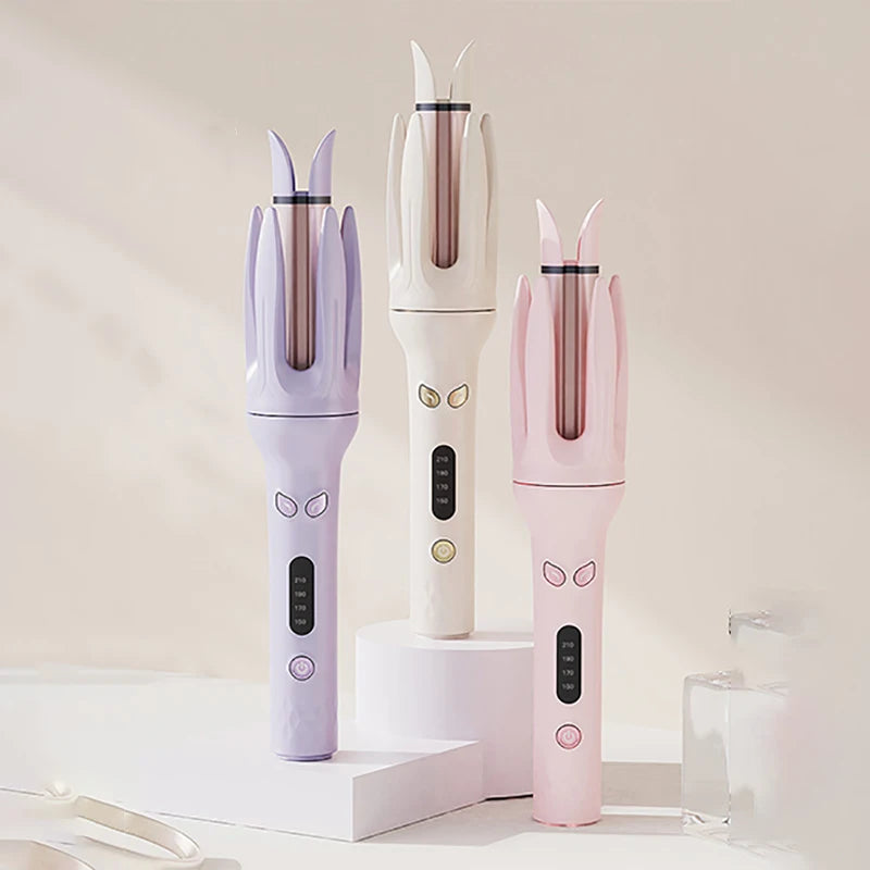 Automatic curling iron, 28 mm barrel, 4 temperature modes, negative ion generator, smart timer and sensor（U.S. Plugs）