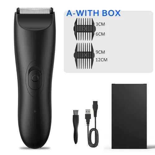 Mens Body Hair Trimmer Balls Shaver for sensitive areas Hair Removal Bikini Trimmer Groin & Body Shaver Groomer Arm Beard Razor